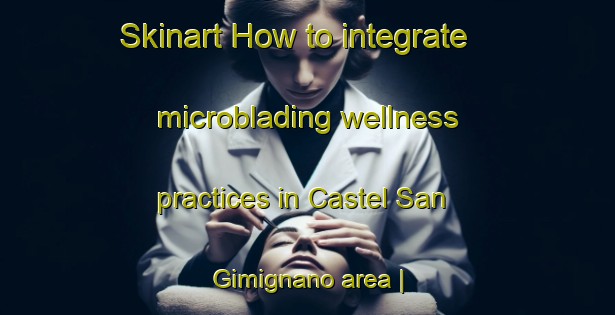 Skinart How to integrate microblading wellness practices in Castel San Gimignano area | MicrobladingTraining | MicrobladingClasses | SkinartTraining-Italy
